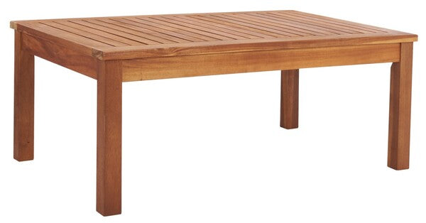 Loanna 6 Piece Outdoor Living Set in Natural with Beige Cushion