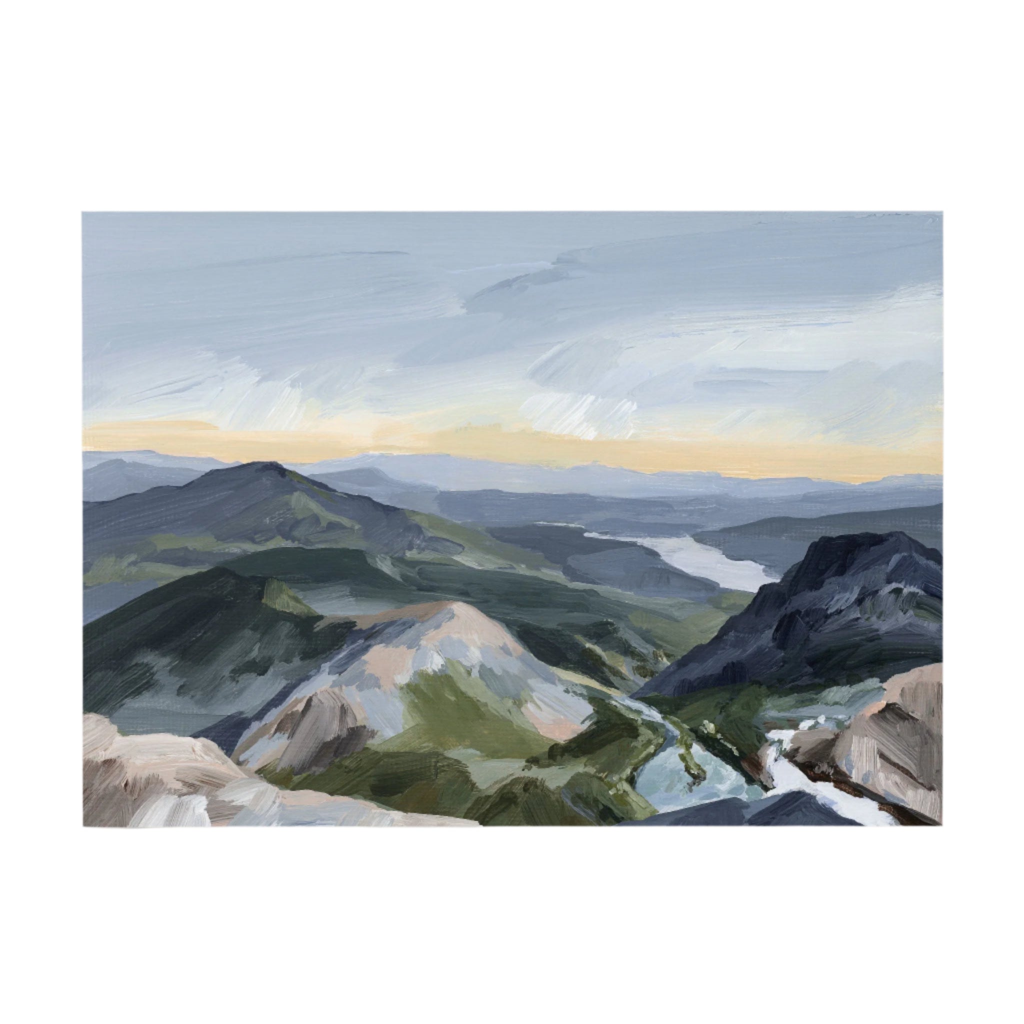 "Peaks and Valleys II" Art Print