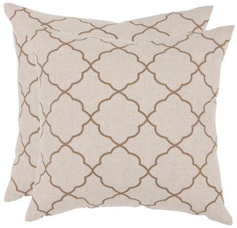 Sophie Taupe Pillow - Set of 2 - The Mayfair Hall