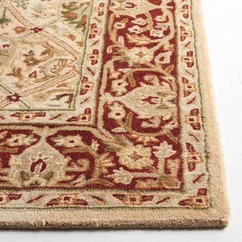 Persian Legend Wool Rug in Ivory and Rust