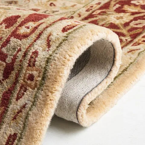 Persian Legend Wool Rug in Ivory and Rust