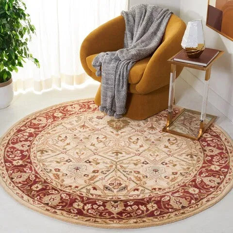 Persian Legend Wool Rug in Ivory and Rust