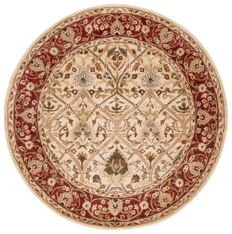 Persian Legend Wool Rug in Ivory and Rust