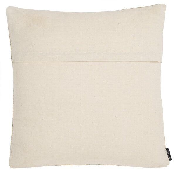 Khriya Cotton Pillow in Mustard with Zipper Closure