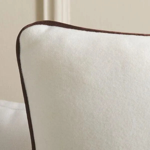 Safavieh Alaia Poly Fill Pillow in Ivory/Brown (Copy)