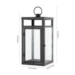 Fraleigh Black Outdoor Lantern - Set of 2 - The Mayfair Hall