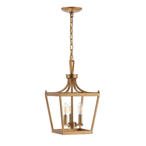 Larton 3 Light Iron Pendant in Gold