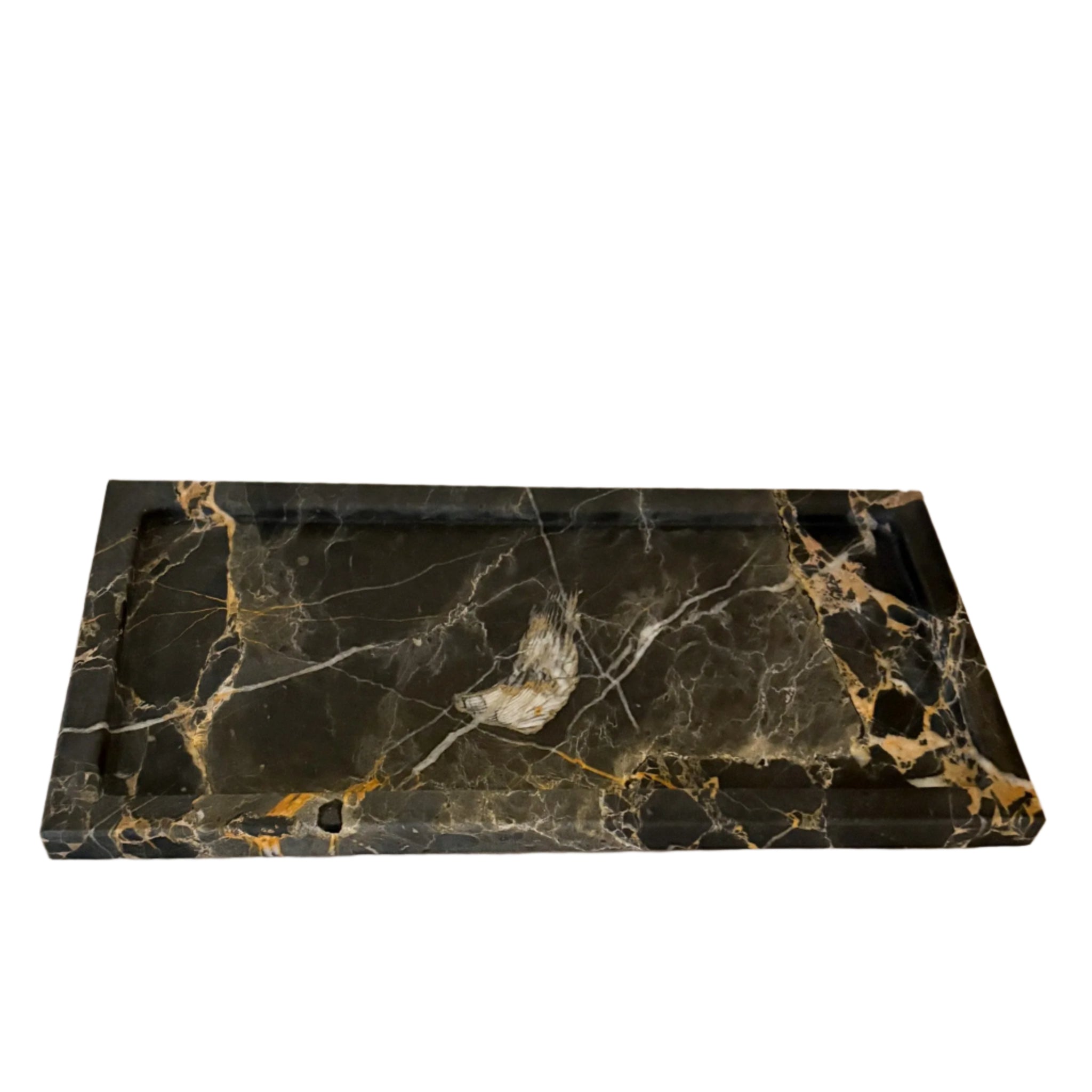 Portoro Gold Marble Tray
