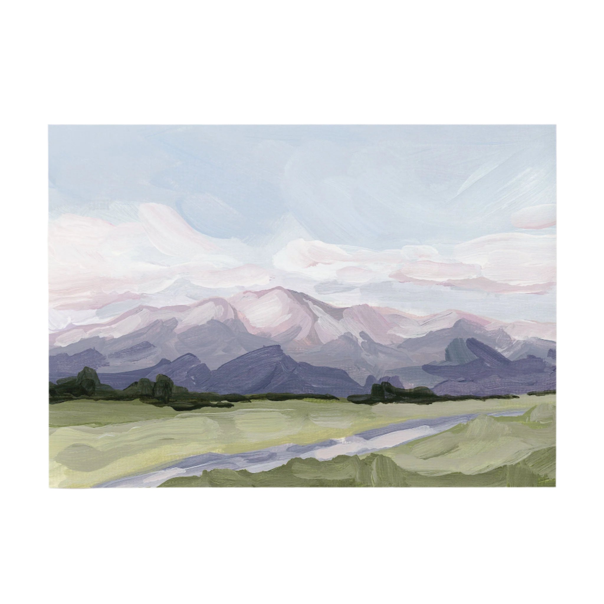 "Purple Peak" Art Print