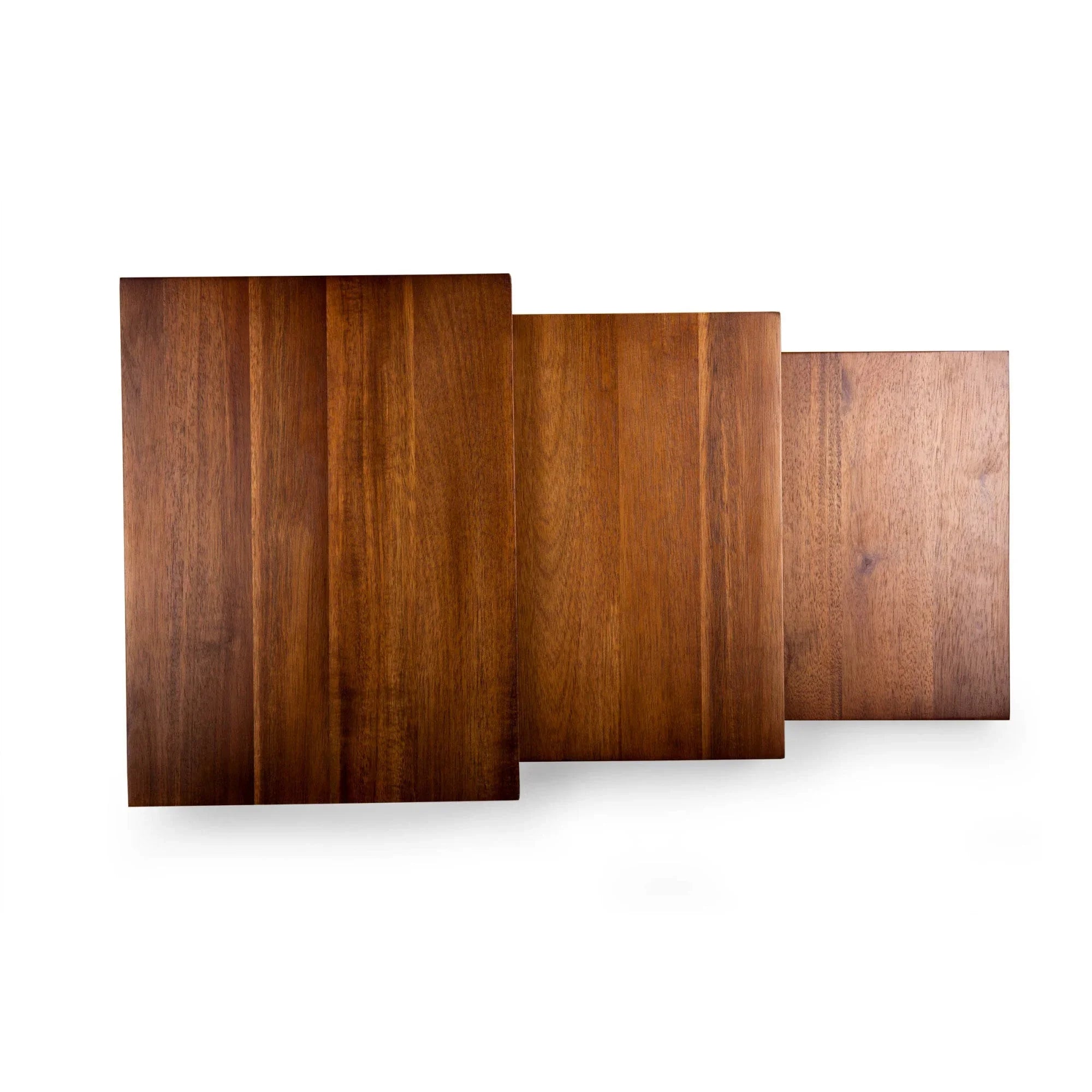 Etage Set Of 3 Acacia Serving Pedestals - The Mayfair Hall