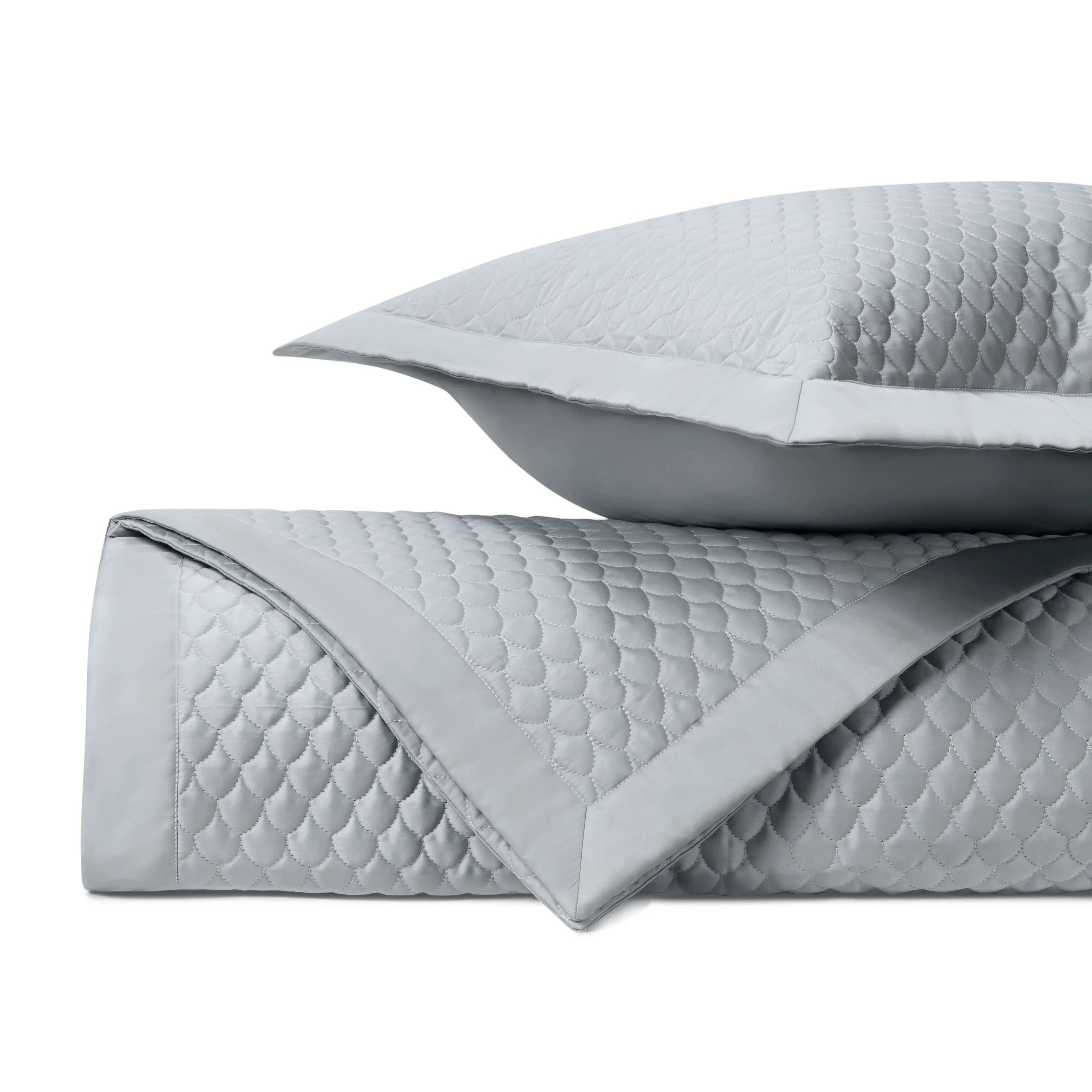 Raindrop Quilted Coverlet (Euro) Set - The Mayfair Hall