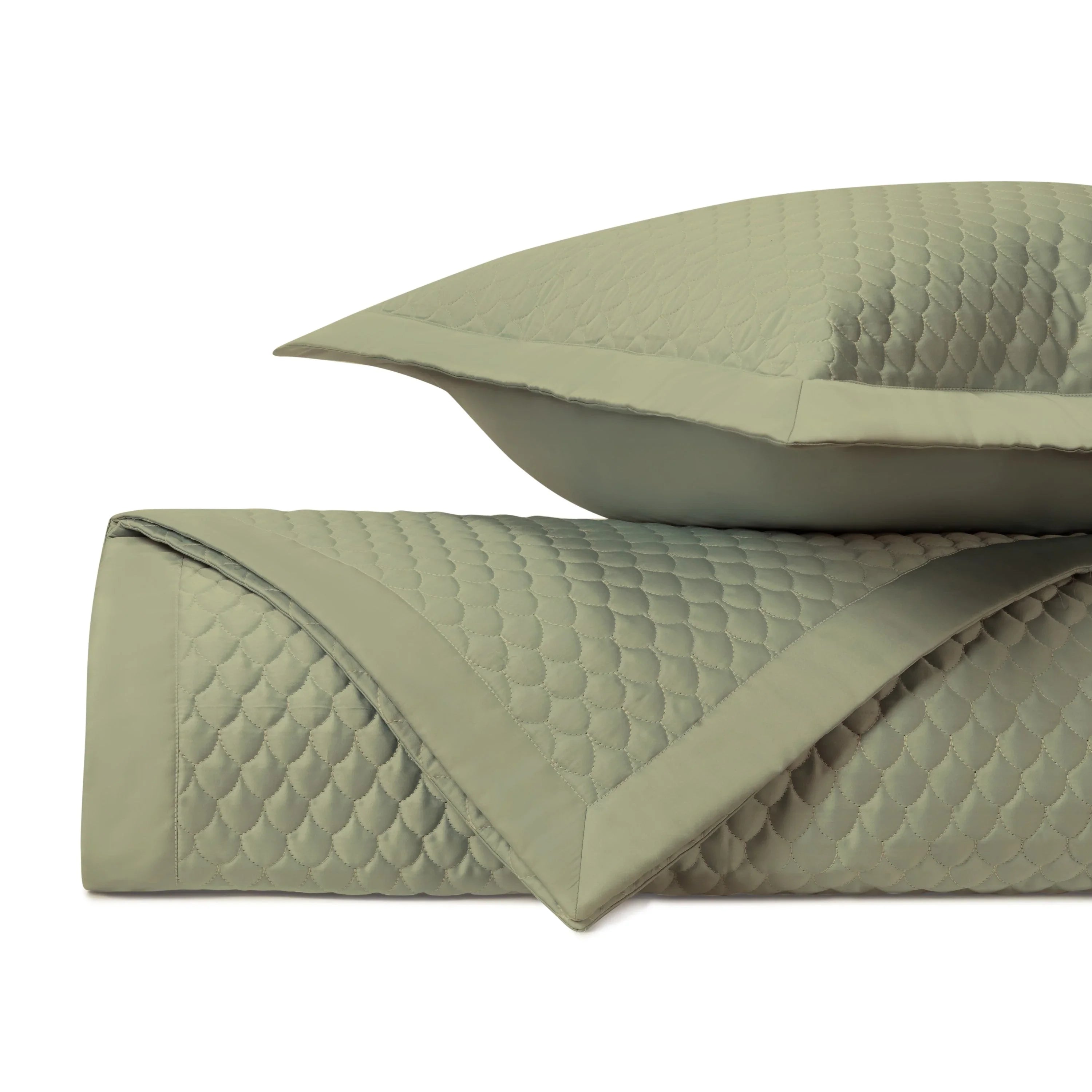 Raindrop Quilted Coverlet Set - The Mayfair Hall