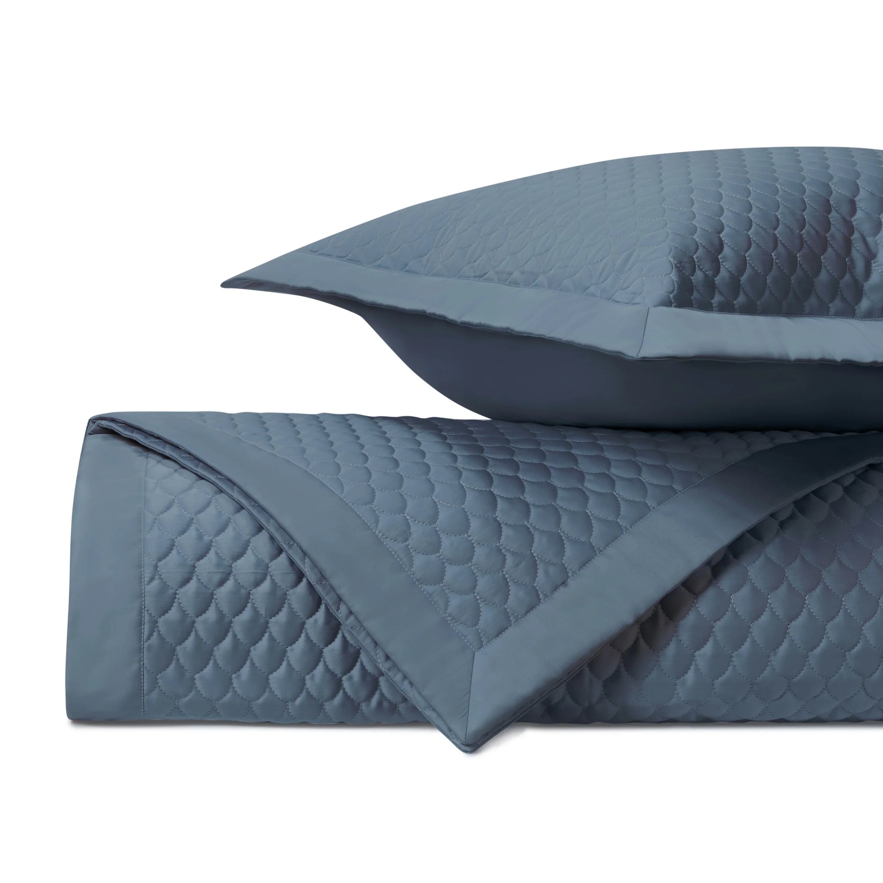 Raindrop Quilted Coverlet Set - The Mayfair Hall