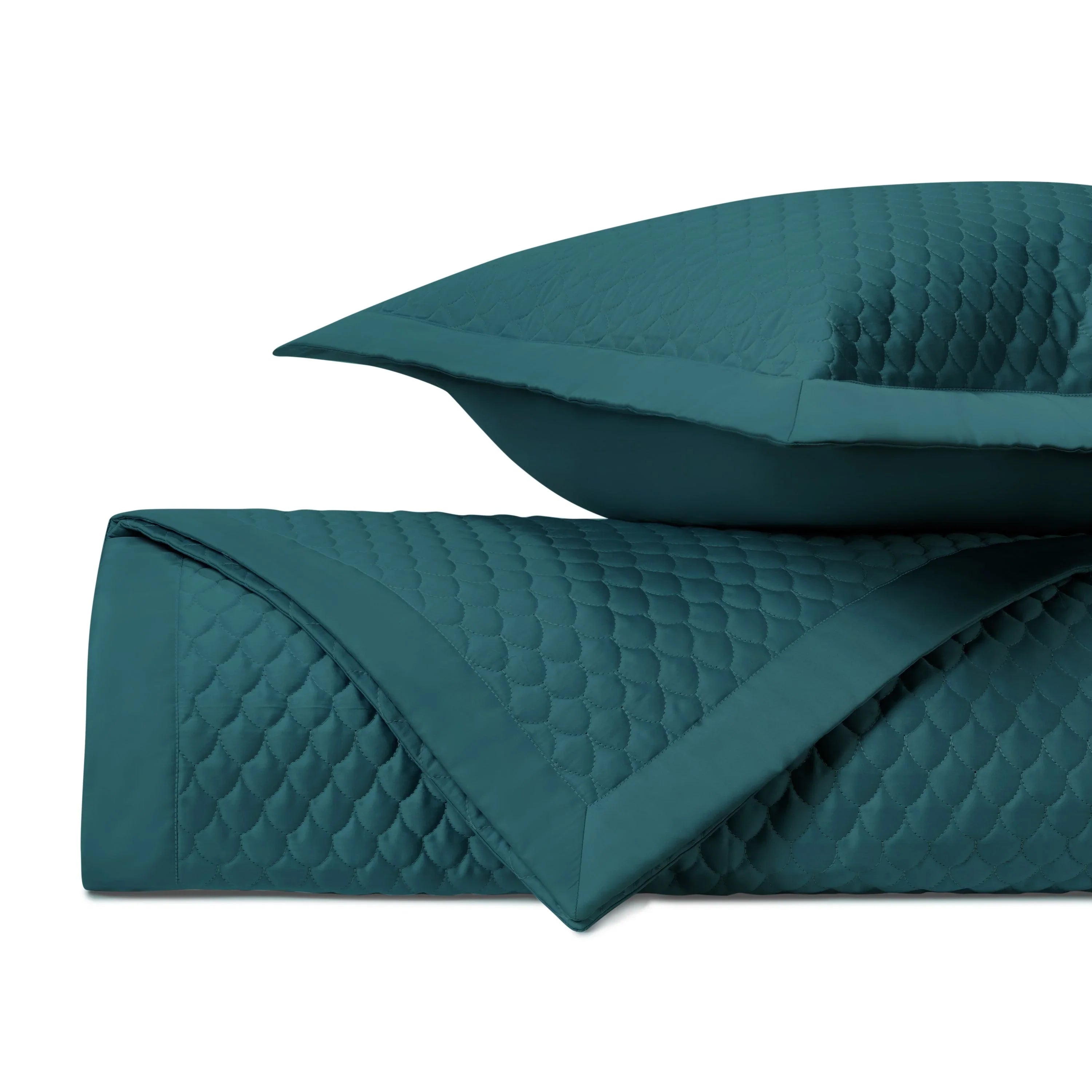 Raindrop Quilted Coverlet Set - The Mayfair Hall