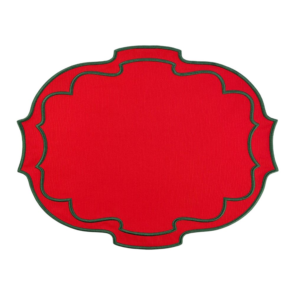Red Christmas Belle - Placemats (Set of 4)