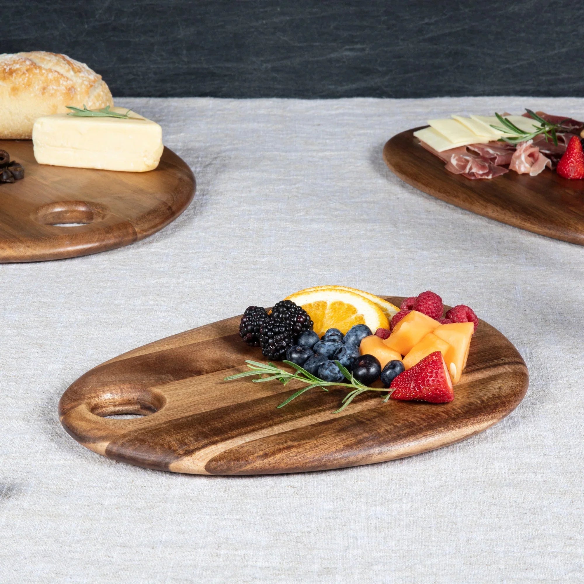 Pebble Shaped Acacia Serving Board - The Mayfair Hall