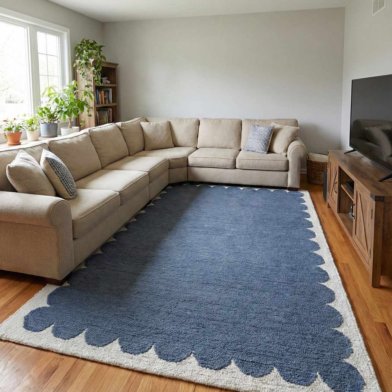 Lukamu Modern Art Deco Handmade Area Rug