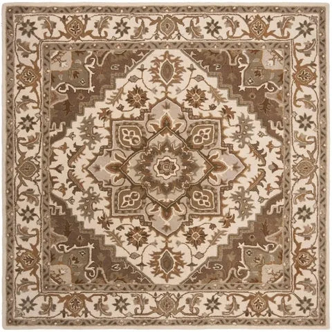 Royalty Wool Rug in Beige and Sage