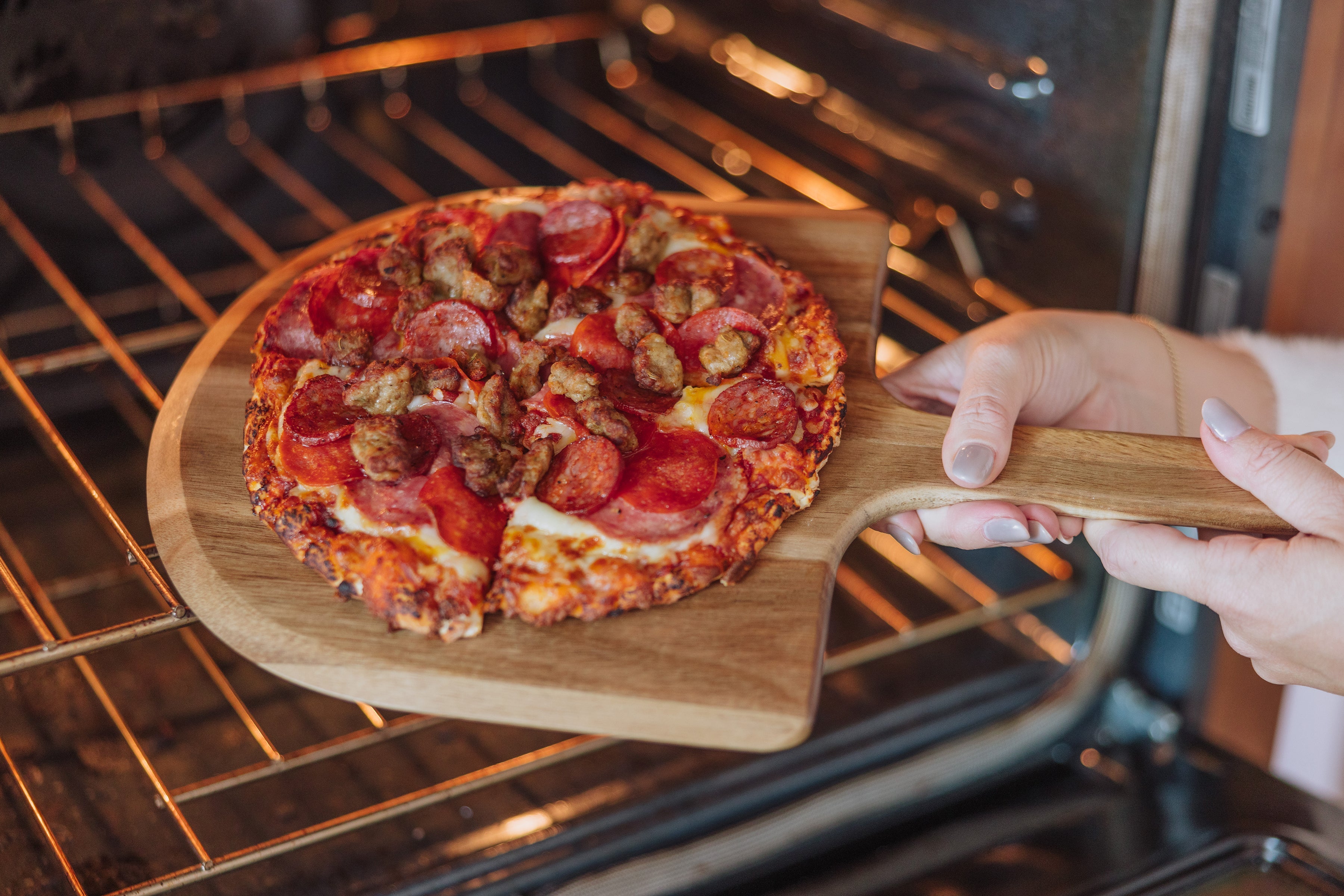 Acacia Personal Pizza Peel Serving Board Paddle (Set of 2)