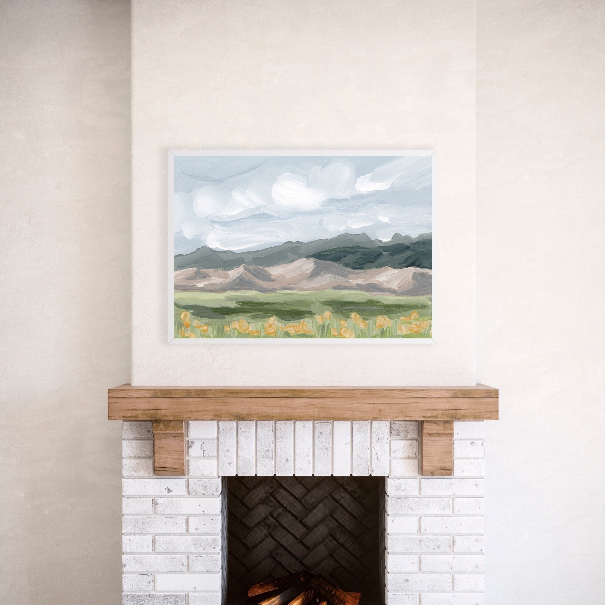 "Sand Dunes in Summer" Art Print
