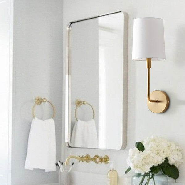 Jaxson Metal Wall Sconce in Brass Gold