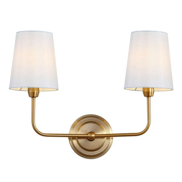 Ezra Metal Wall Sconce in Brass Gold