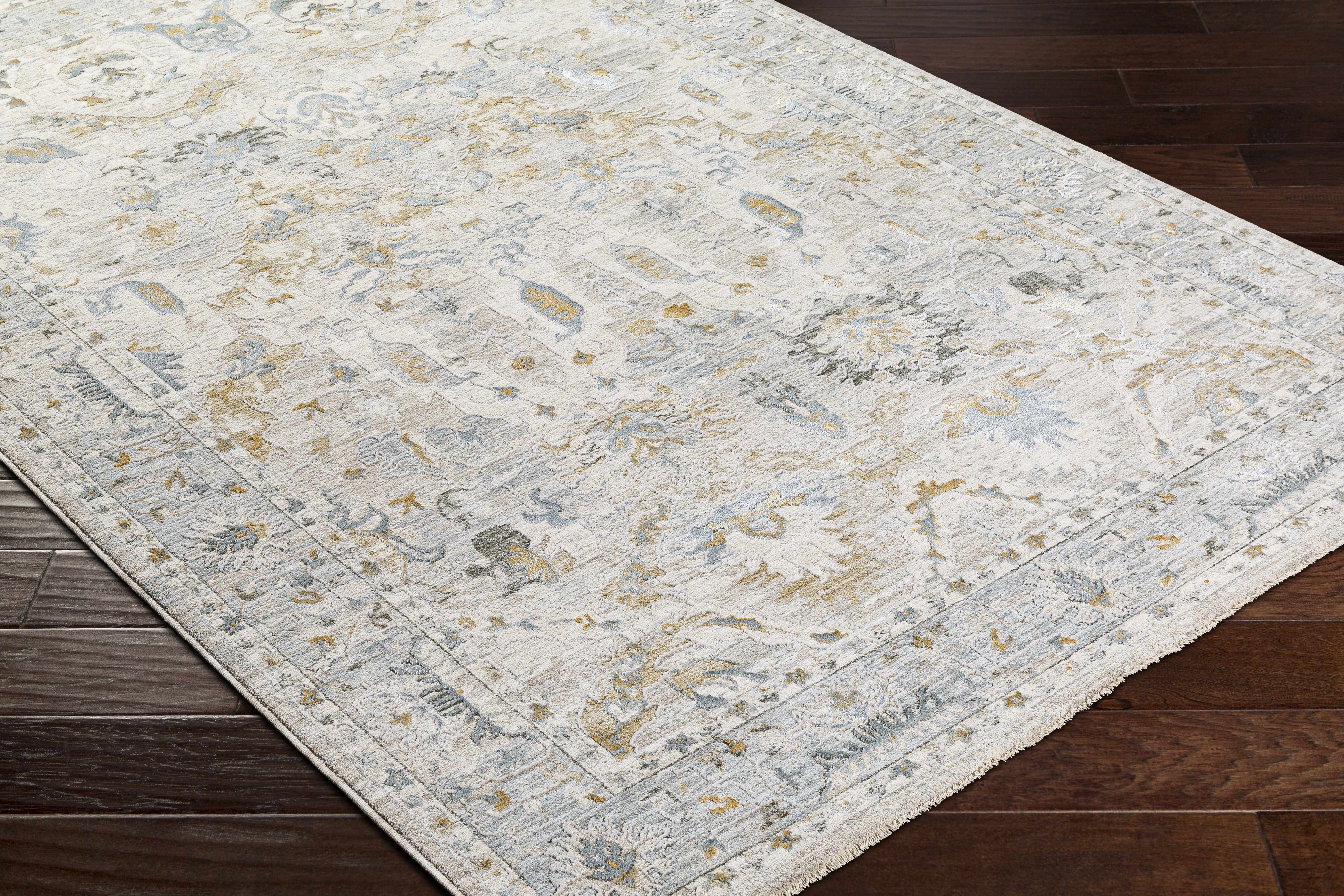 Emile Textured Rug with Fringes