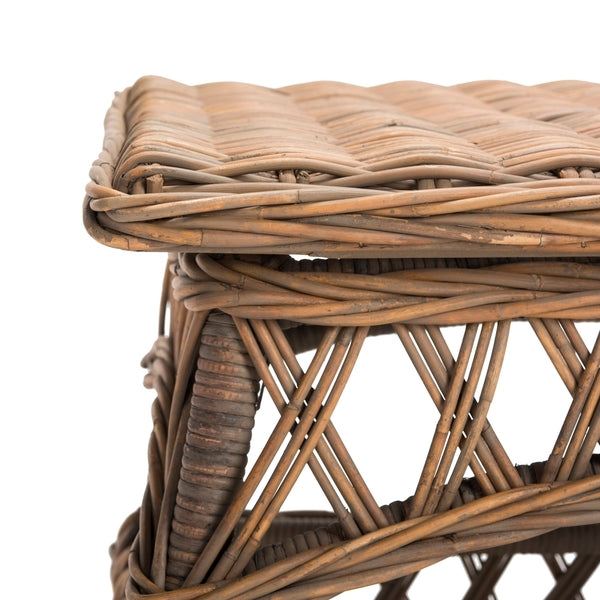 Sora Wicker Accent Table in Natural