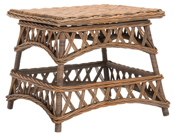 Sora Wicker Accent Table in Natural