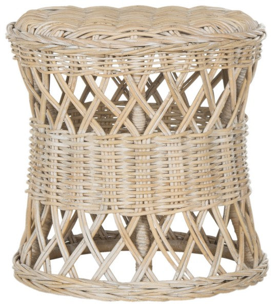 Desta Wicker Round Accent Table in Natural