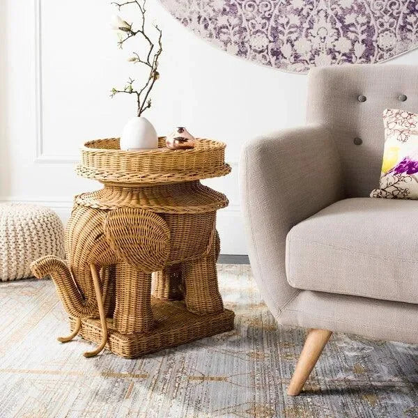 Safavieh Balford Natural Storage Accent Table