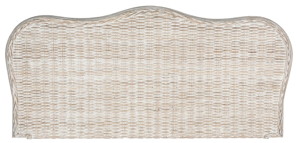 Imelda Rattan Headboard in White Wash