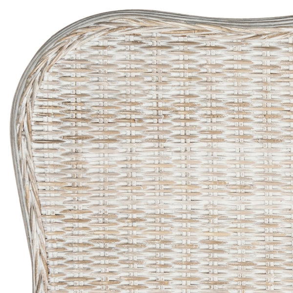 Imelda Rattan Headboard in White Wash