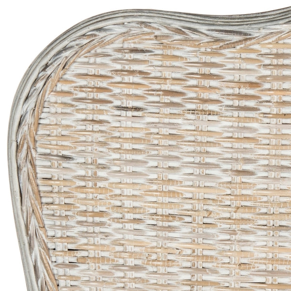 Imelda Rattan Headboard in White Wash
