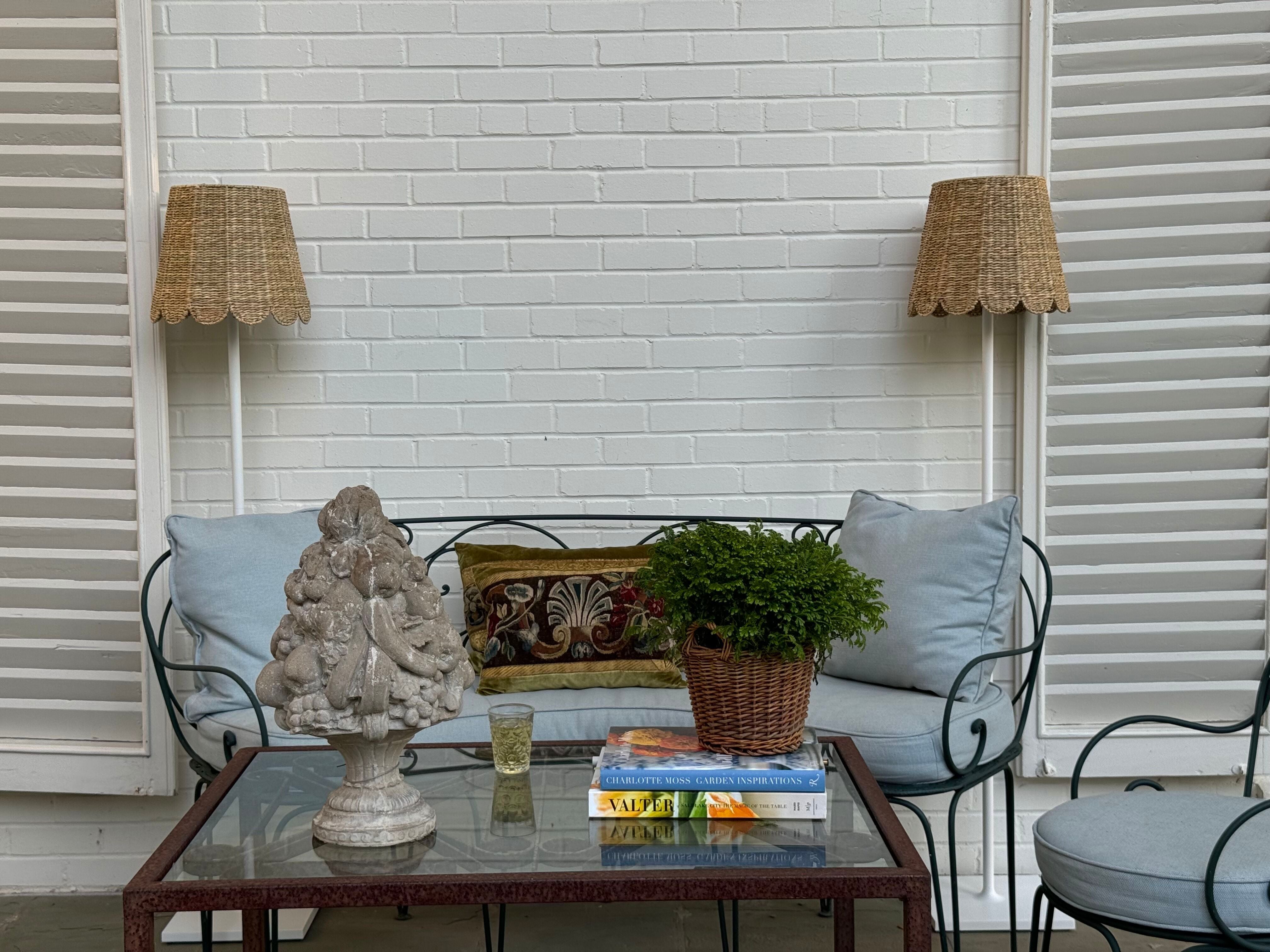 Large Seagrass Shade Cover (Scalloped in Natural)