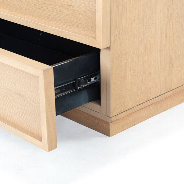 Zeus 3 Drawer Wood Chest in Natural