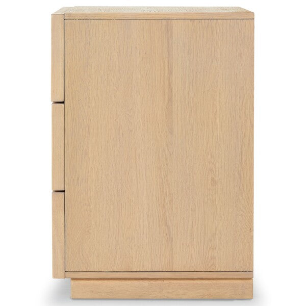 Zeus 3 Drawer Wood Chest in Natural