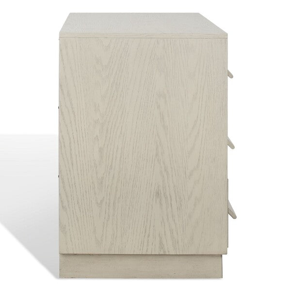 Deirdra White Washed 3-Drawer Wood Chest - The Mayfair Hall