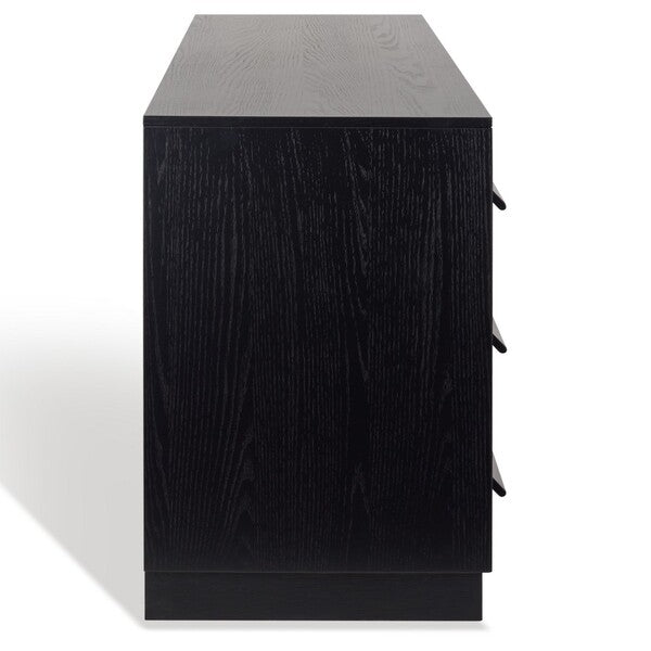 Deirdra Black 6-Drawer Wood Dresser - The Mayfair Hall
