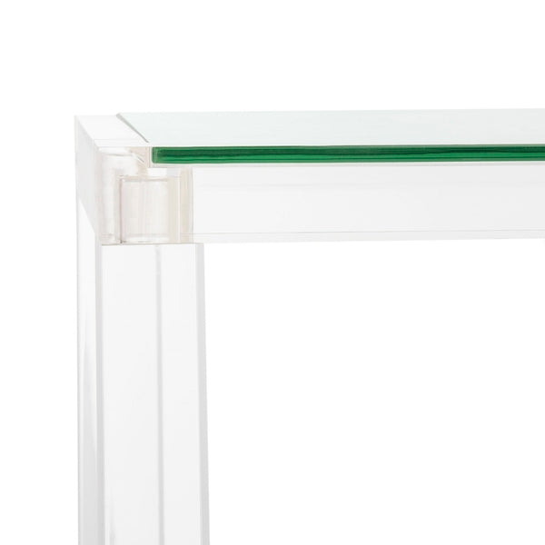 Benji Clear Acrylic Console Table - The Mayfair Hall
