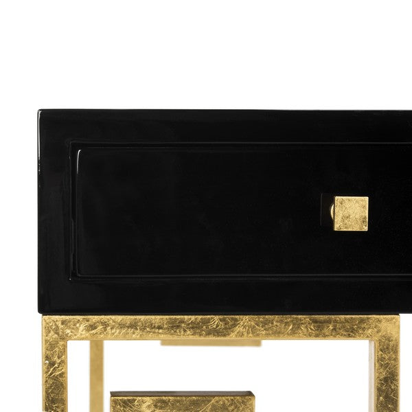 Valeria Black Lacquer Writing Desk - The Mayfair Hall