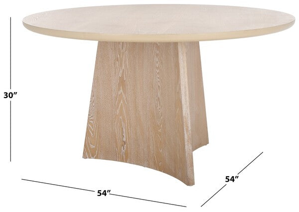 Ryleigh 54" Natural Dining Table - The Mayfair Hall