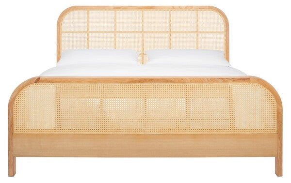 Mcallister Natural Cane Queen Bed - The Mayfair Hall