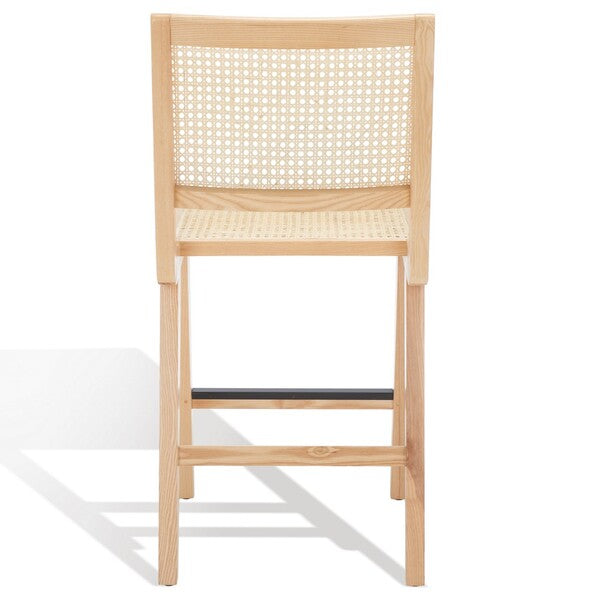Hattie Natural French Cane Counter Stool - The Mayfair Hall