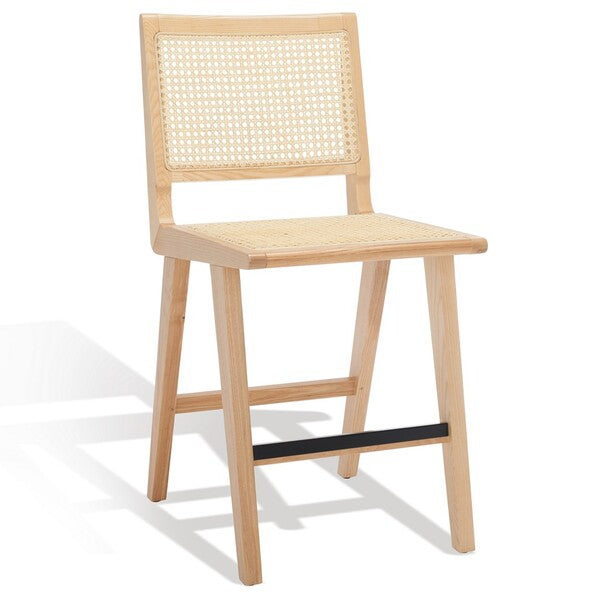 Hattie Natural French Cane Counter Stool - The Mayfair Hall