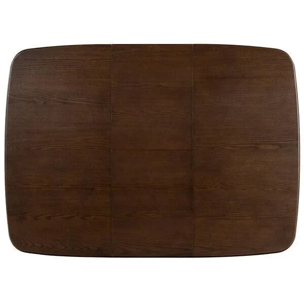 Barbossa Extendable Wood Dining Table in Walnut - The Mayfair Hall