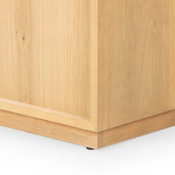 Zeus 4 Shelf Wood Bookcase in Natural