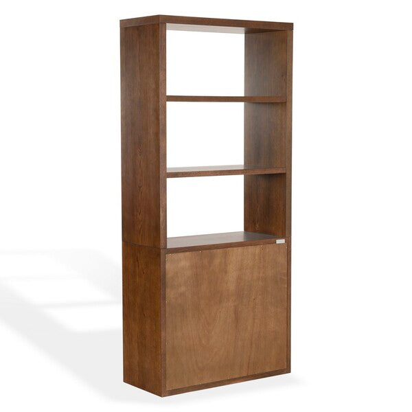 Elanna Wood 4 Shelf Bookcase in Walnut
