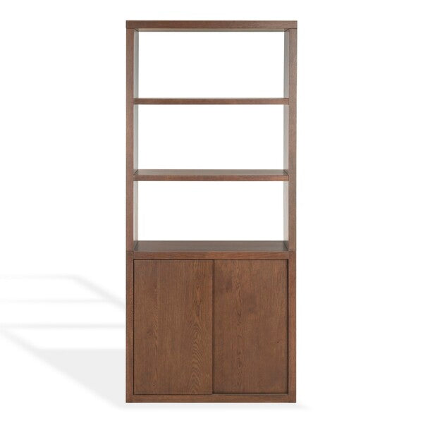 Elanna Wood 4 Shelf Bookcase in Walnut