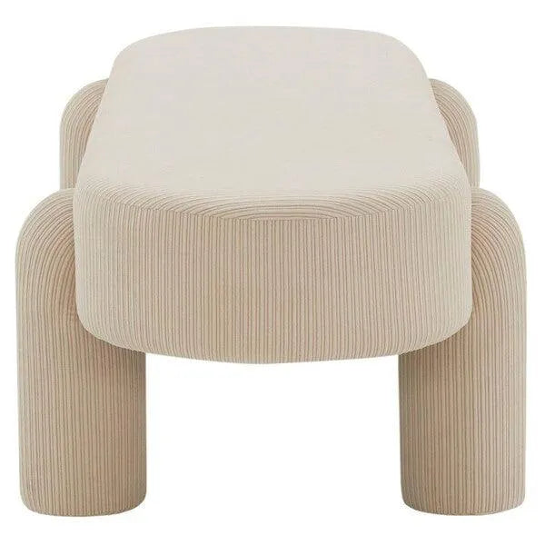 Safavieh Laurence Sand Corduroy Bench